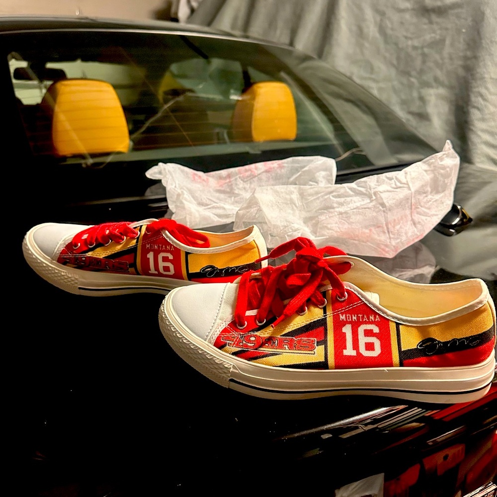 49ers Mens Shoes Size 10 (this is more like size 9 or 9.5) $60 firm.